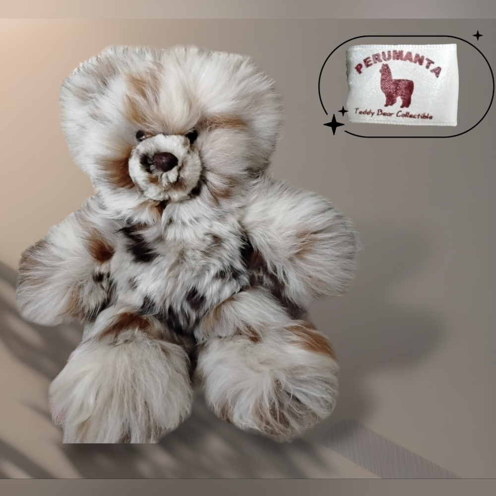 SOLD!!! Perumanta Alpaca Fur Plush Teddy Bear 16"-17" Long Hair